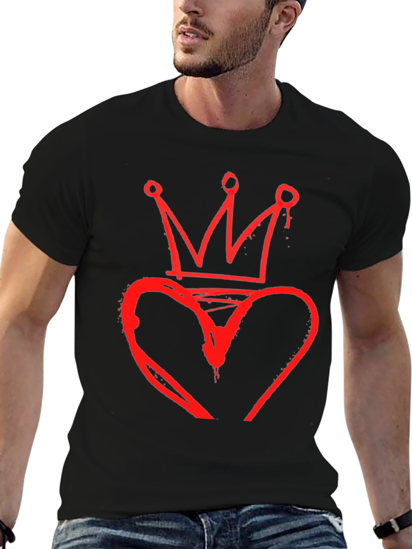 Heart Crown Graphic Tee - King of Hearts