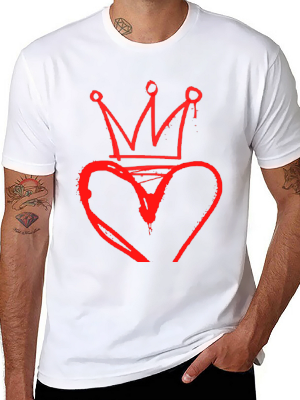 Heart Crown Graphic Tee - King of Hearts