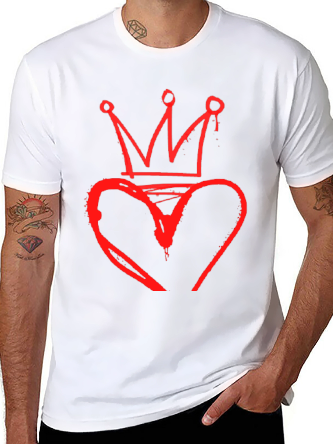 Heart Crown Graphic Tee - King of Hearts