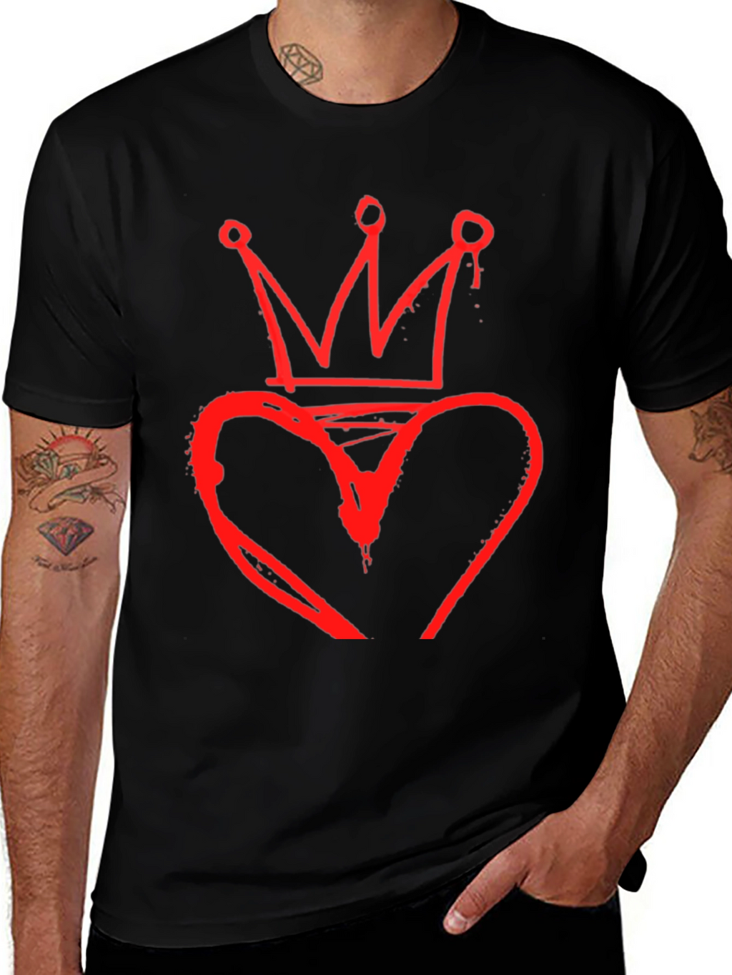Heart Crown Graphic Tee - King of Hearts