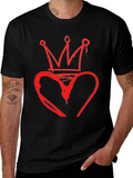Heart Crown Graphic Tee - King of Hearts