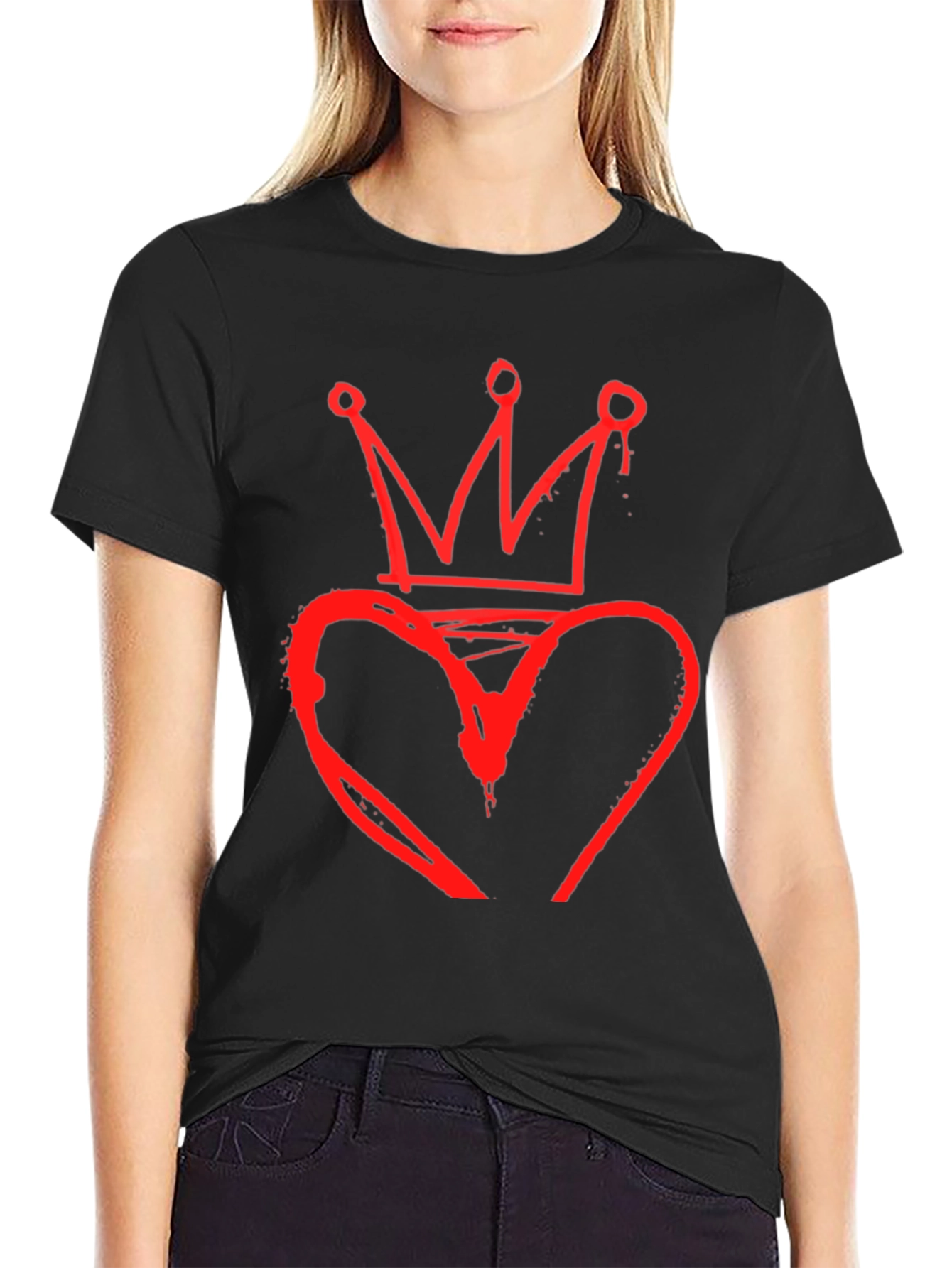 Heart Crown Graphic Tee - King of Hearts