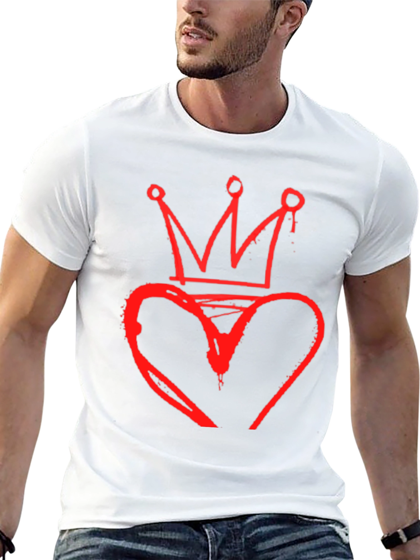 Heart Crown Graphic Tee - King of Hearts