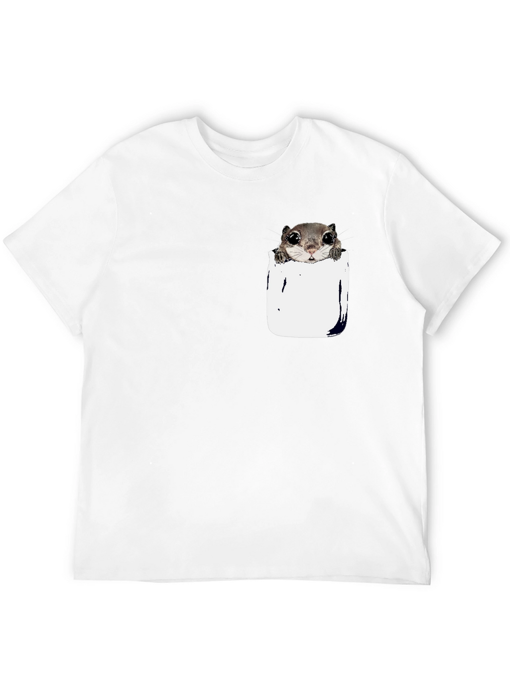 Squirrel Pocket T-Shirt - Cute Animal Tee