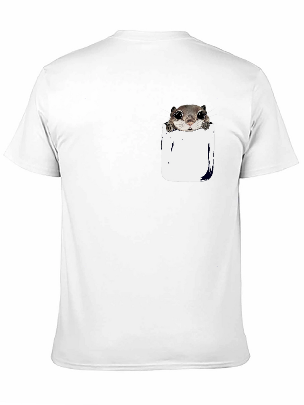 Squirrel Pocket T-Shirt - Cute Animal Tee