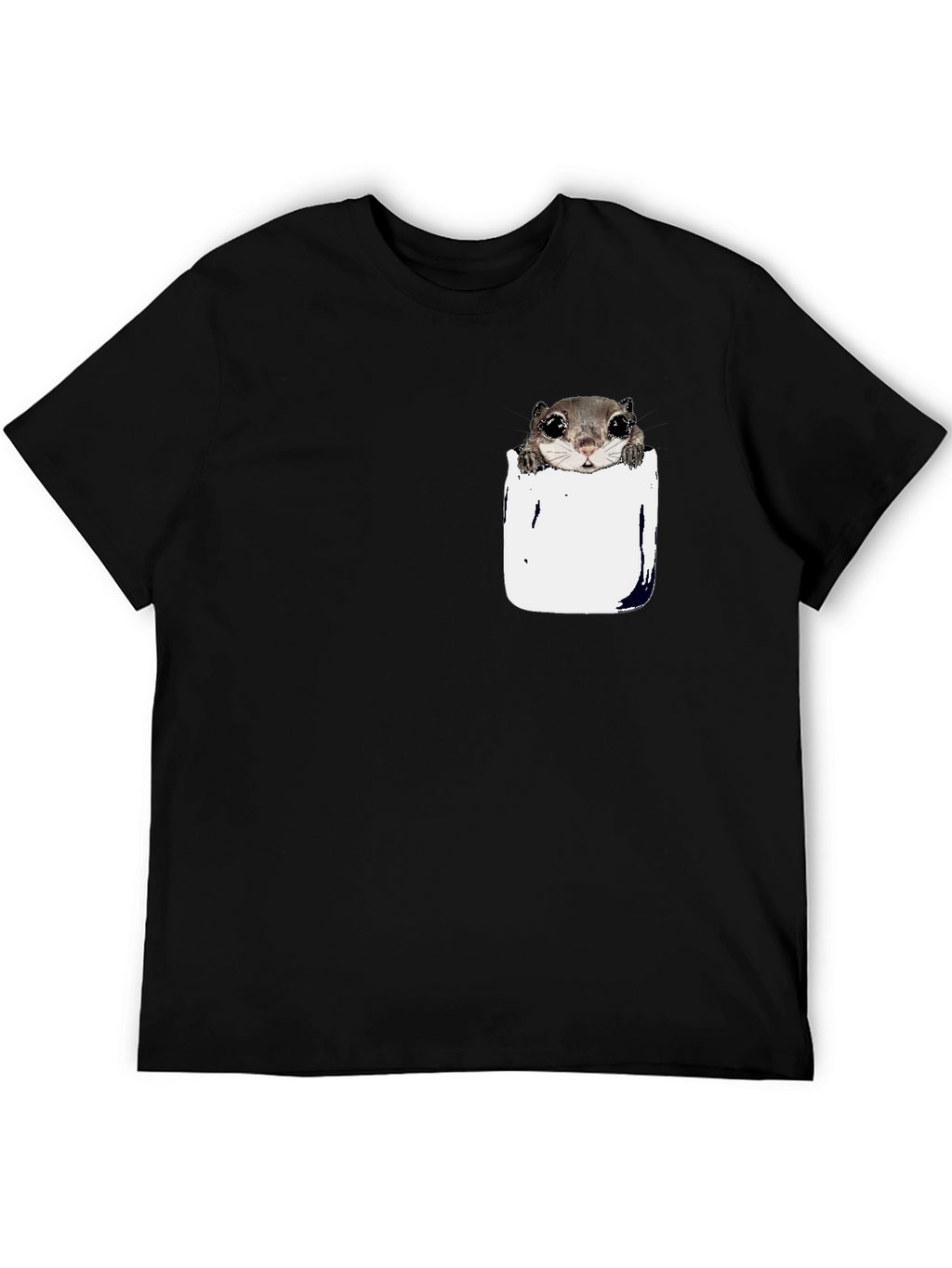 Squirrel Pocket T-Shirt - Cute Animal Tee