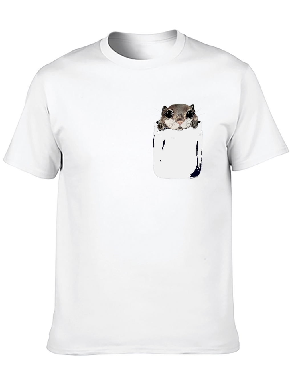 Squirrel Pocket T-Shirt - Cute Animal Tee