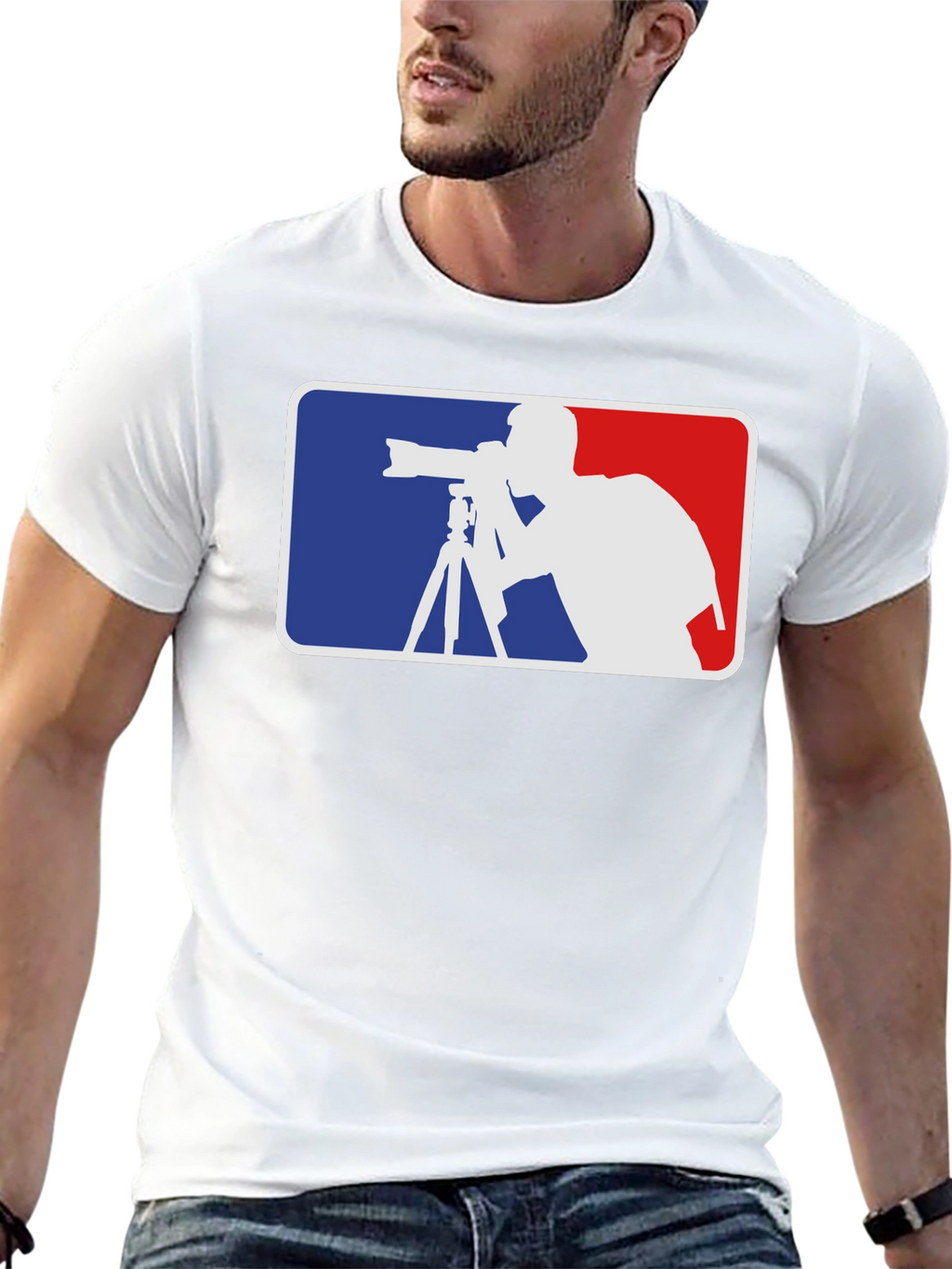 Photographer Silhouette Graphic T-Shirt