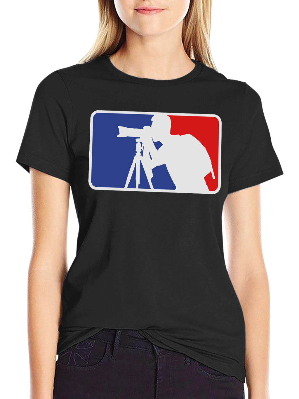 Photographer Silhouette Graphic T-Shirt
