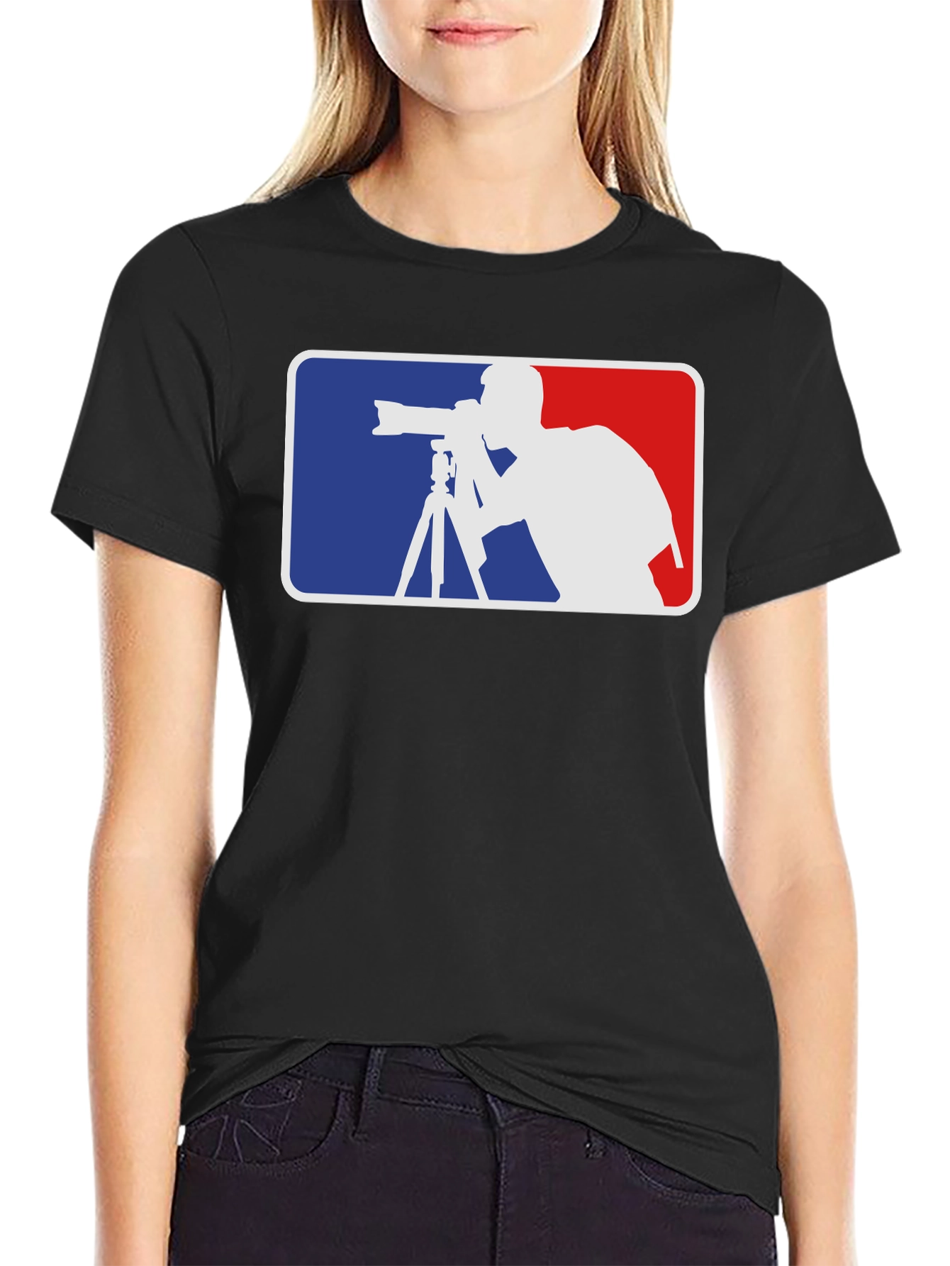 Photographer Silhouette Graphic T-Shirt