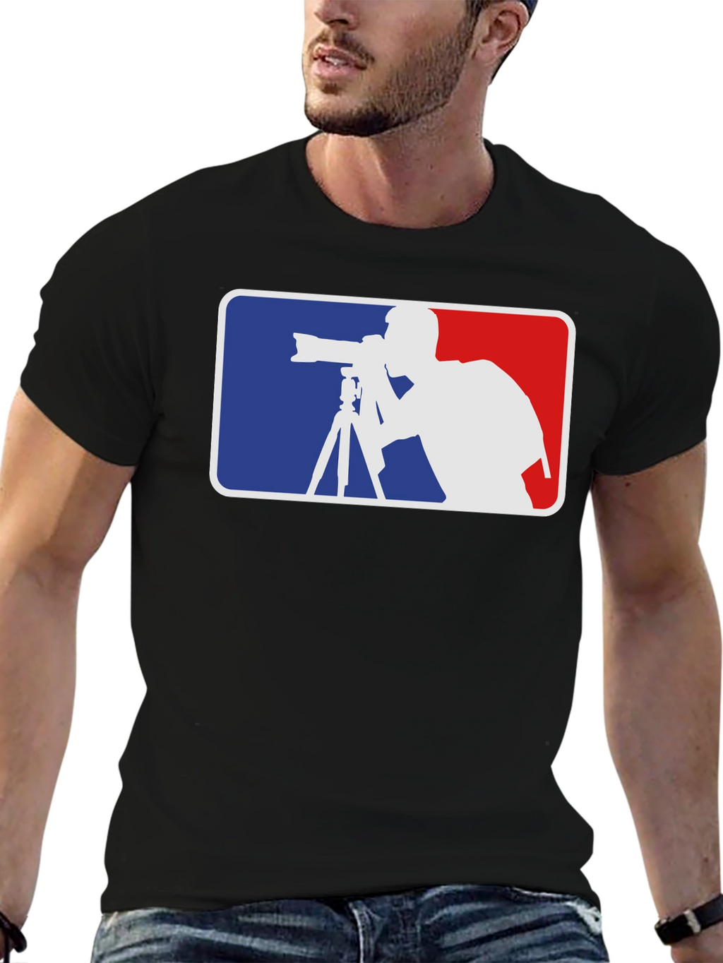 Photographer Silhouette Graphic T-Shirt