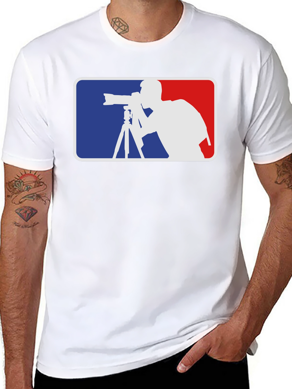 Photographer Silhouette Graphic T-Shirt