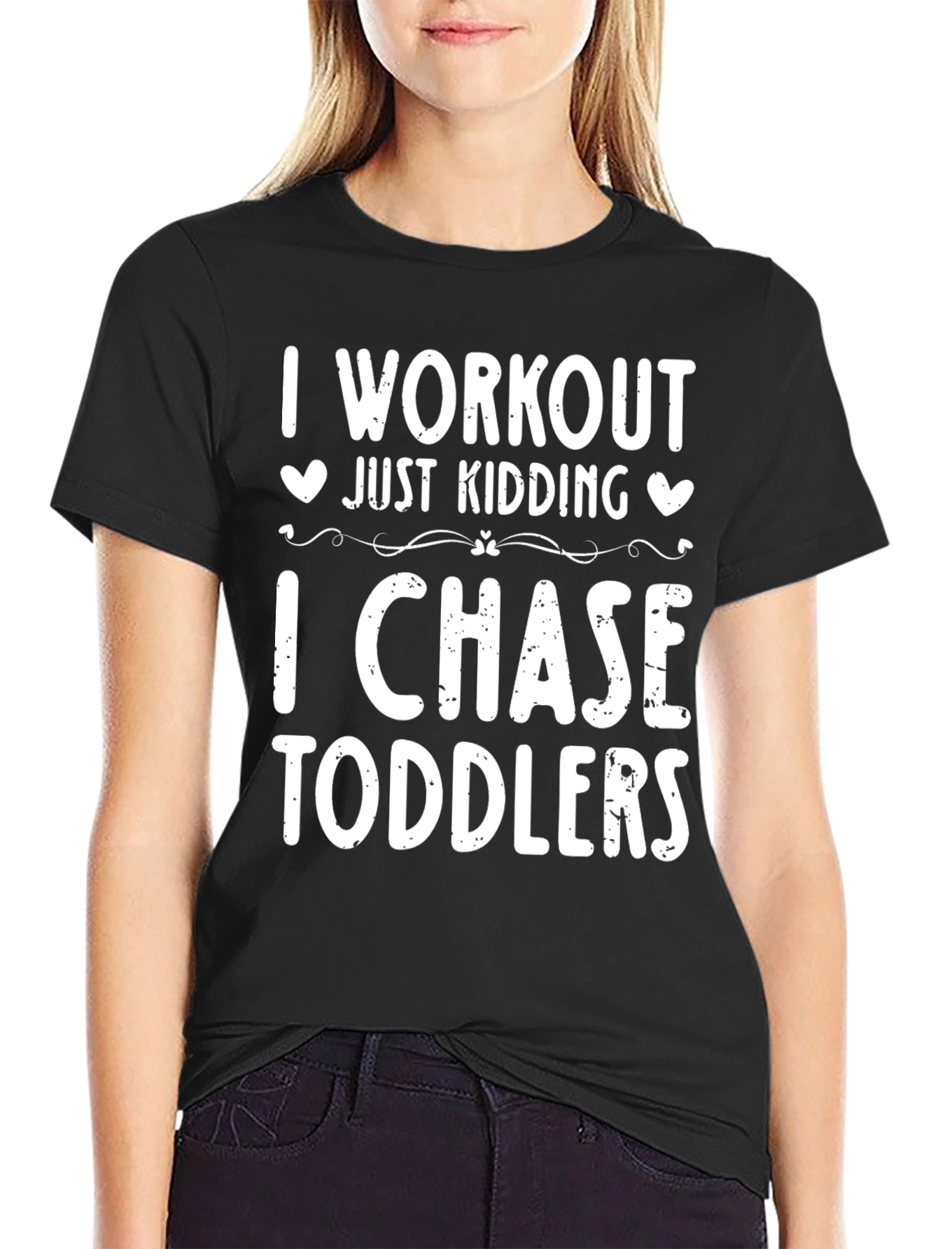 I Workout Just Kidding T-Shirt Toddler Chase Tee