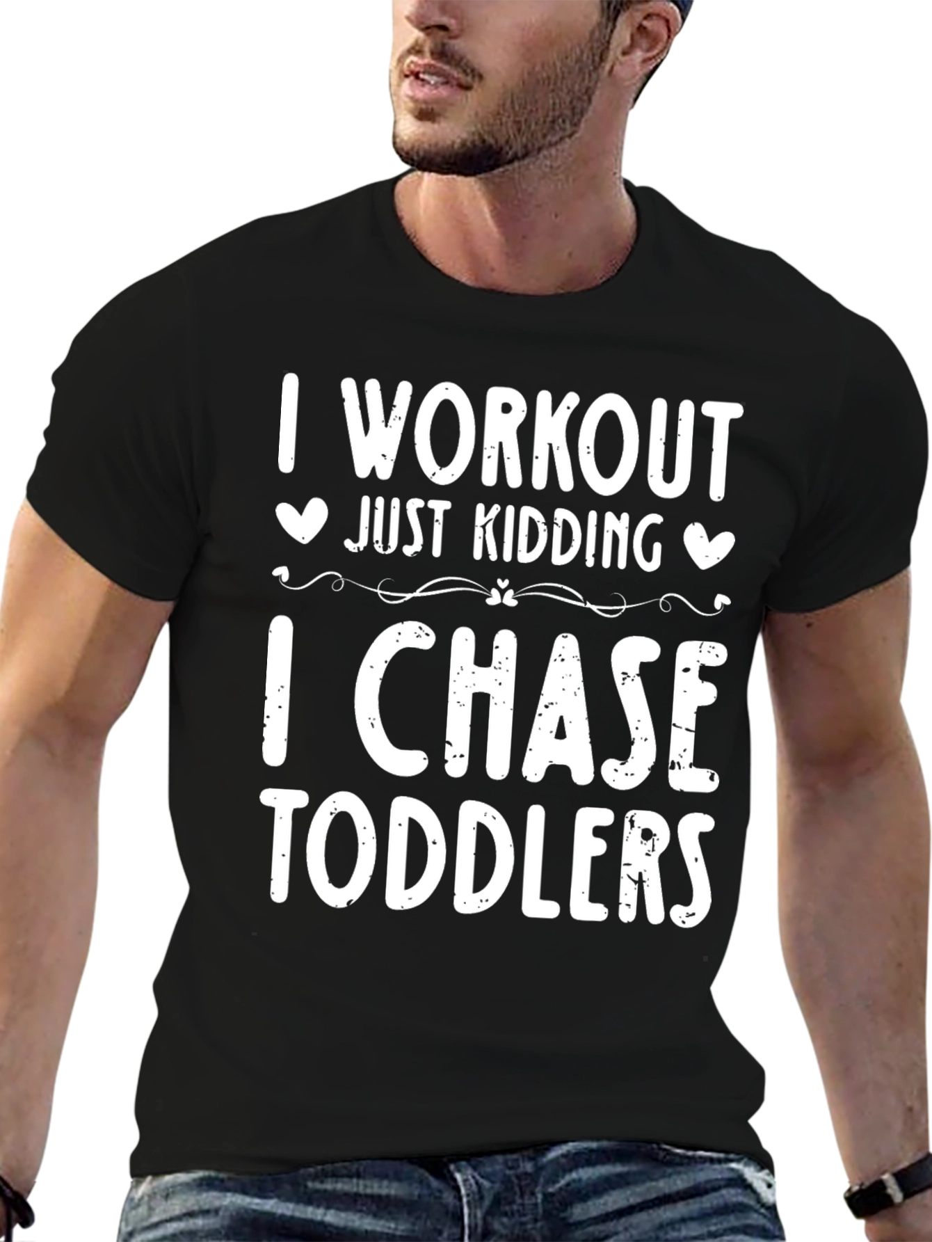I Workout Just Kidding T-Shirt Toddler Chase Tee