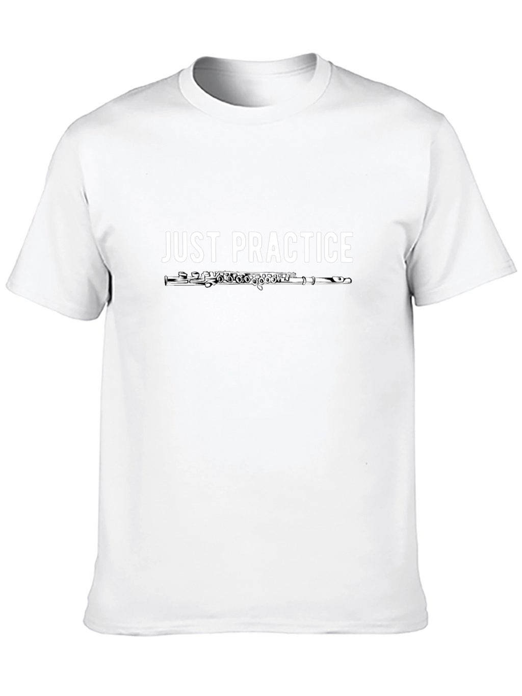 Just Practice Flute Black T-Shirt