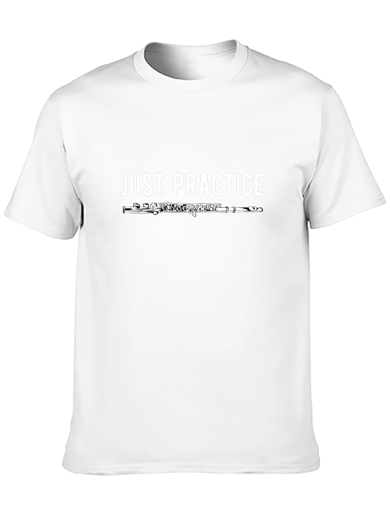 Just Practice Flute Black T-Shirt