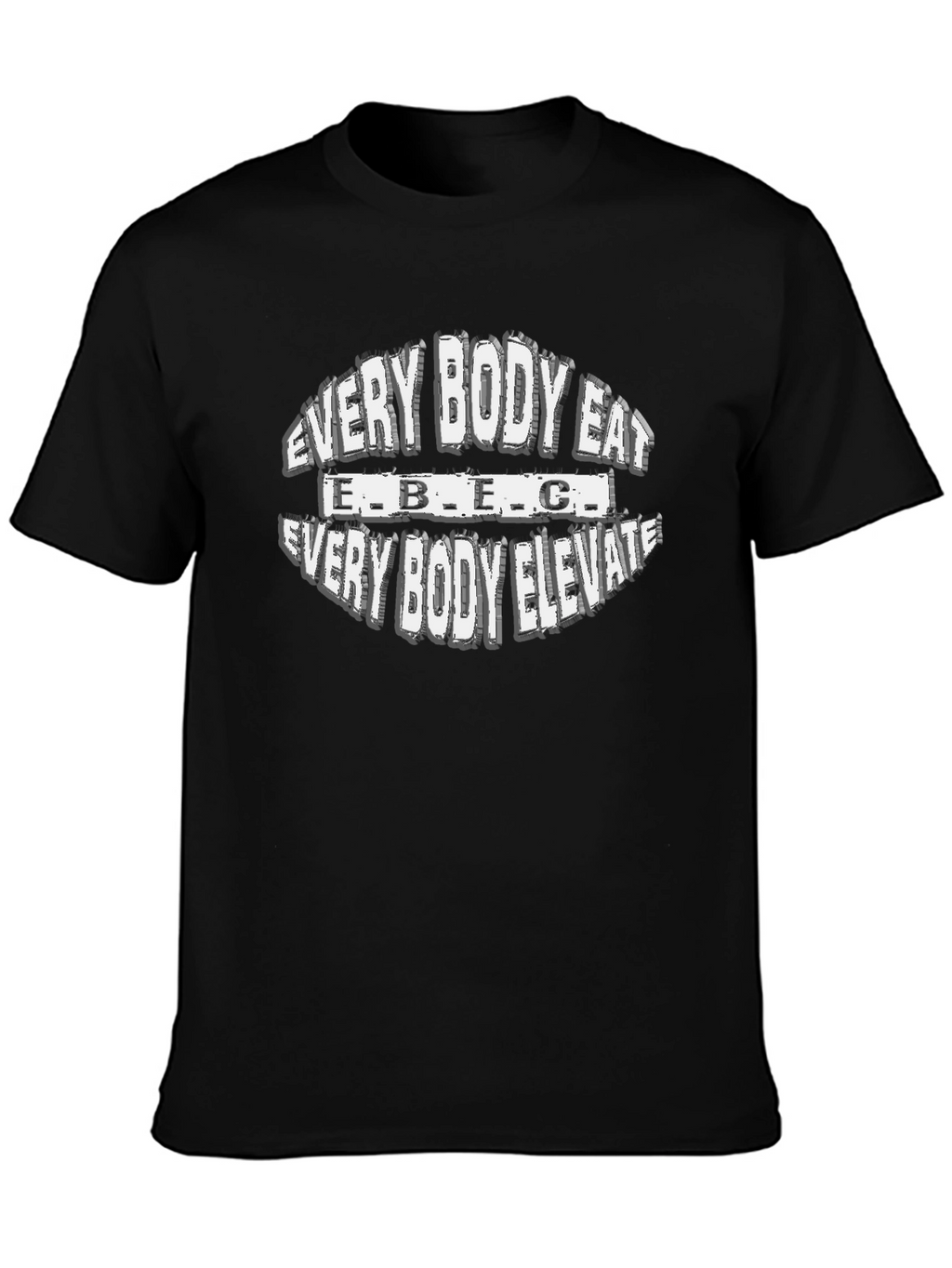 Every Body Eat Every Body Elevate Black Graphic Tee