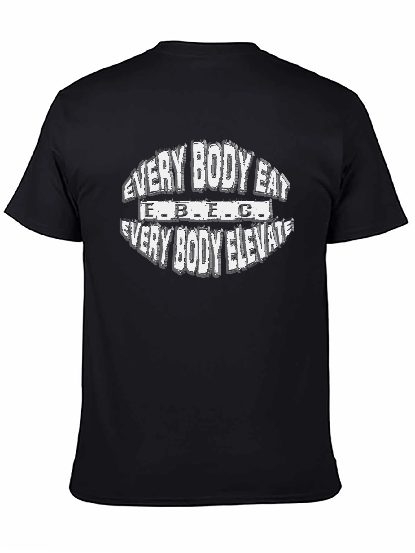 Every Body Eat Every Body Elevate Black Graphic Tee