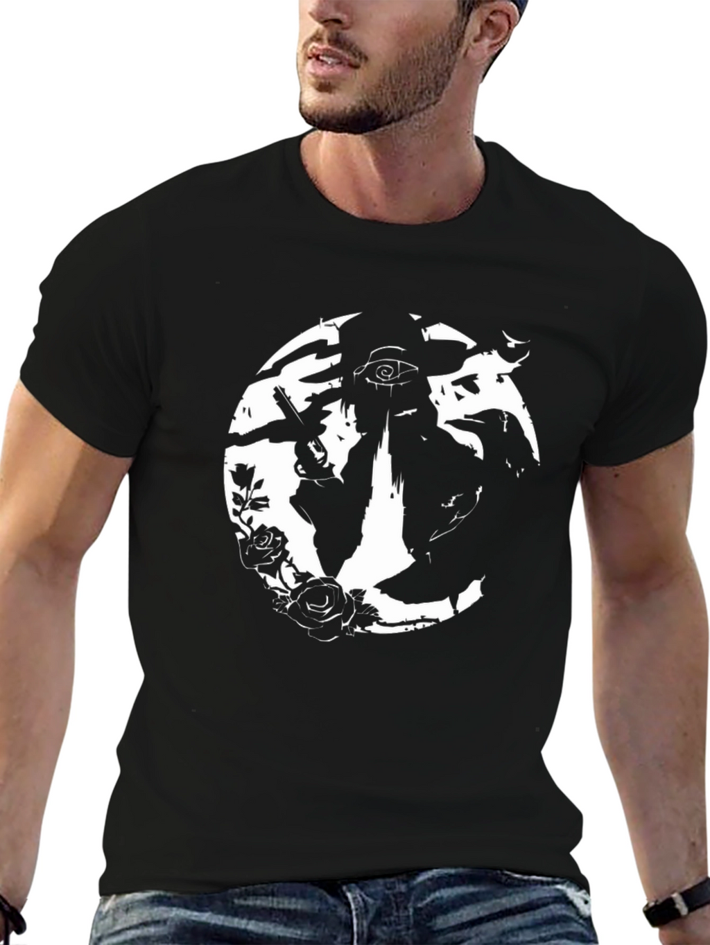 Edgy Graphic Print T-Shirt