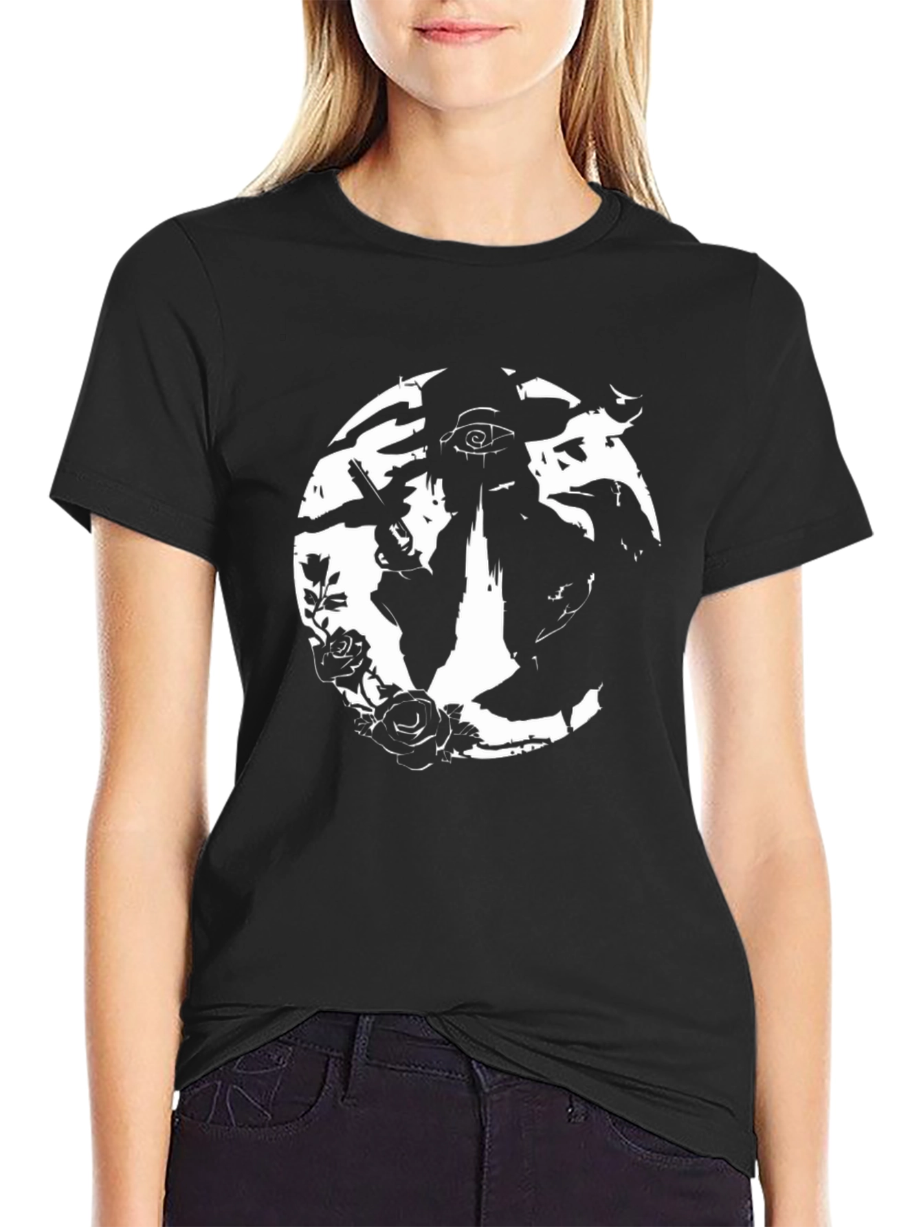 Edgy Graphic Print T-Shirt