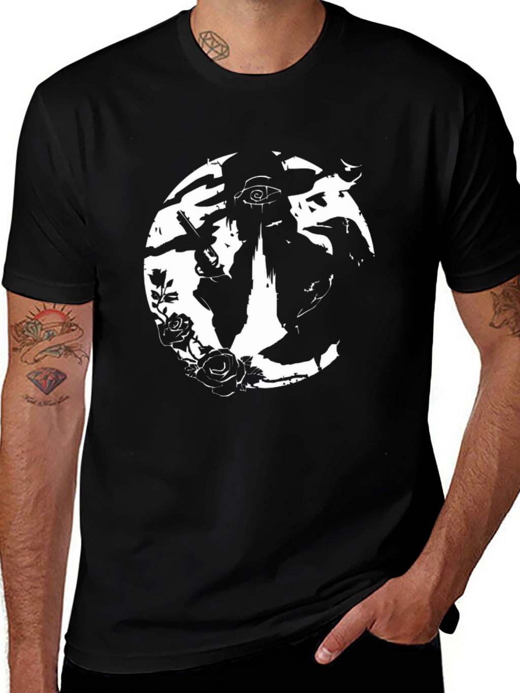 Edgy Graphic Print T-Shirt