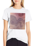 Marble Swirl Graphic Tee - Black