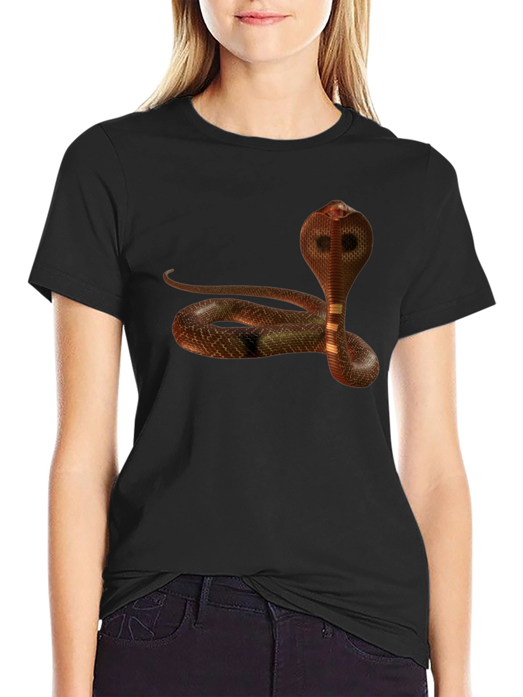 Cobra Graphic Tee - Snake Print Mens T-Shirt