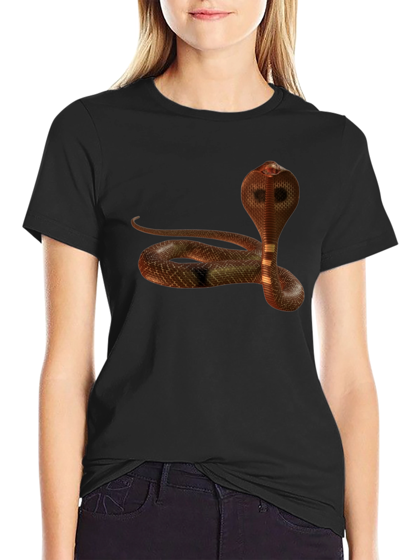 Cobra Graphic Tee - Snake Print Mens T-Shirt