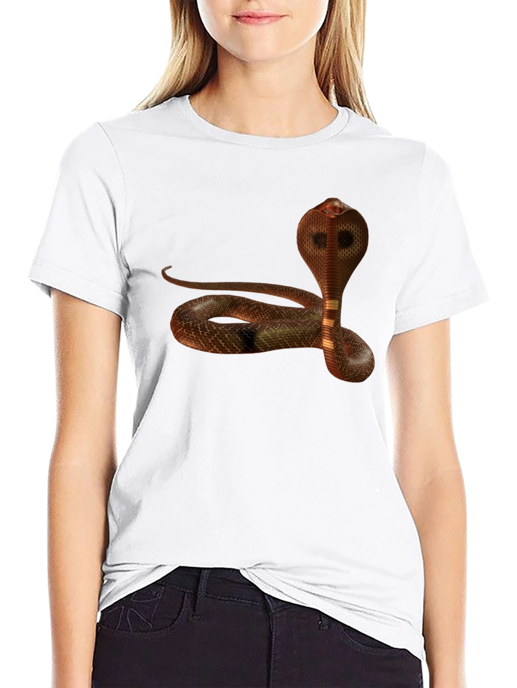 Cobra Graphic Tee - Snake Print Mens T-Shirt