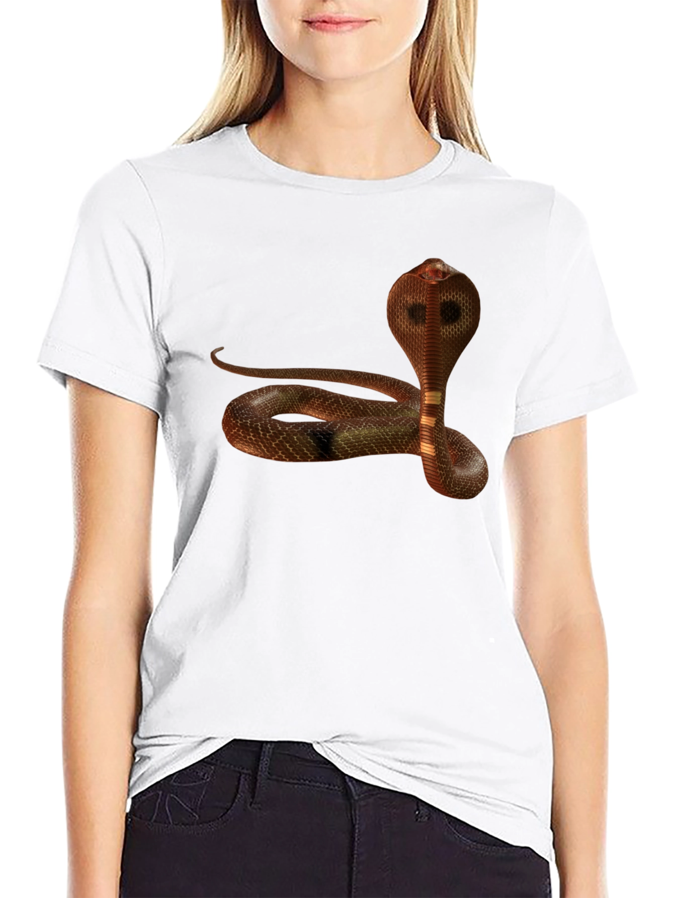 Cobra Graphic Tee - Snake Print Mens T-Shirt
