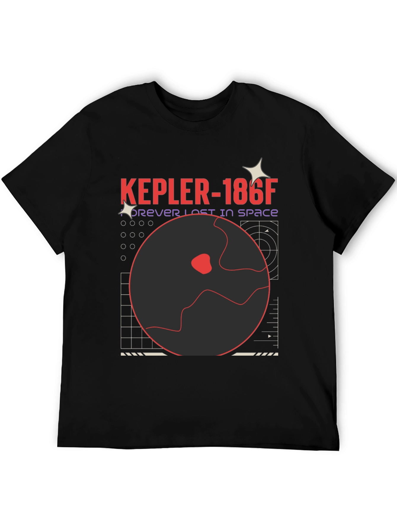 Kepler-186f Planet Graphic T-Shirt