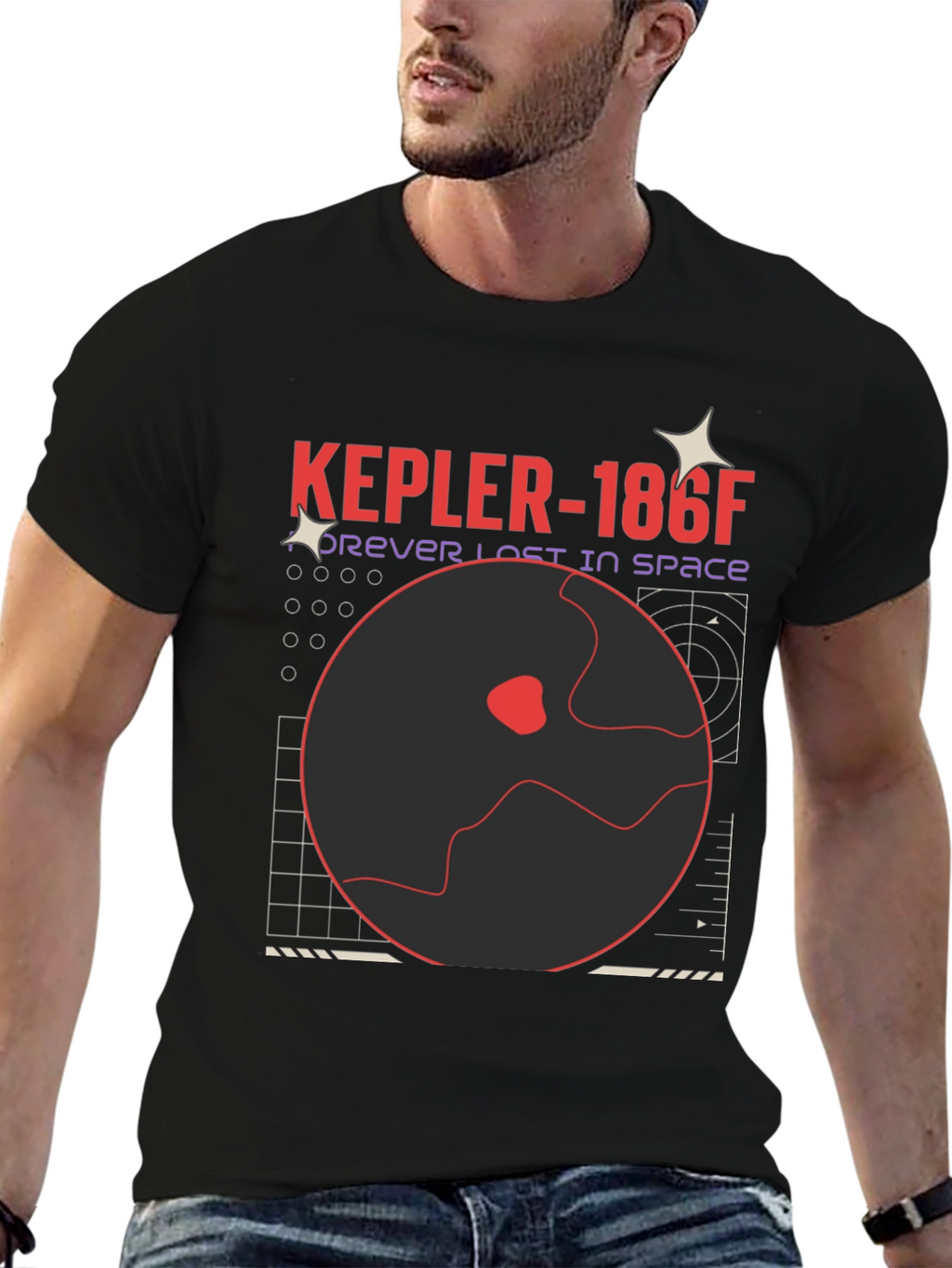 Kepler-186f Planet Graphic T-Shirt