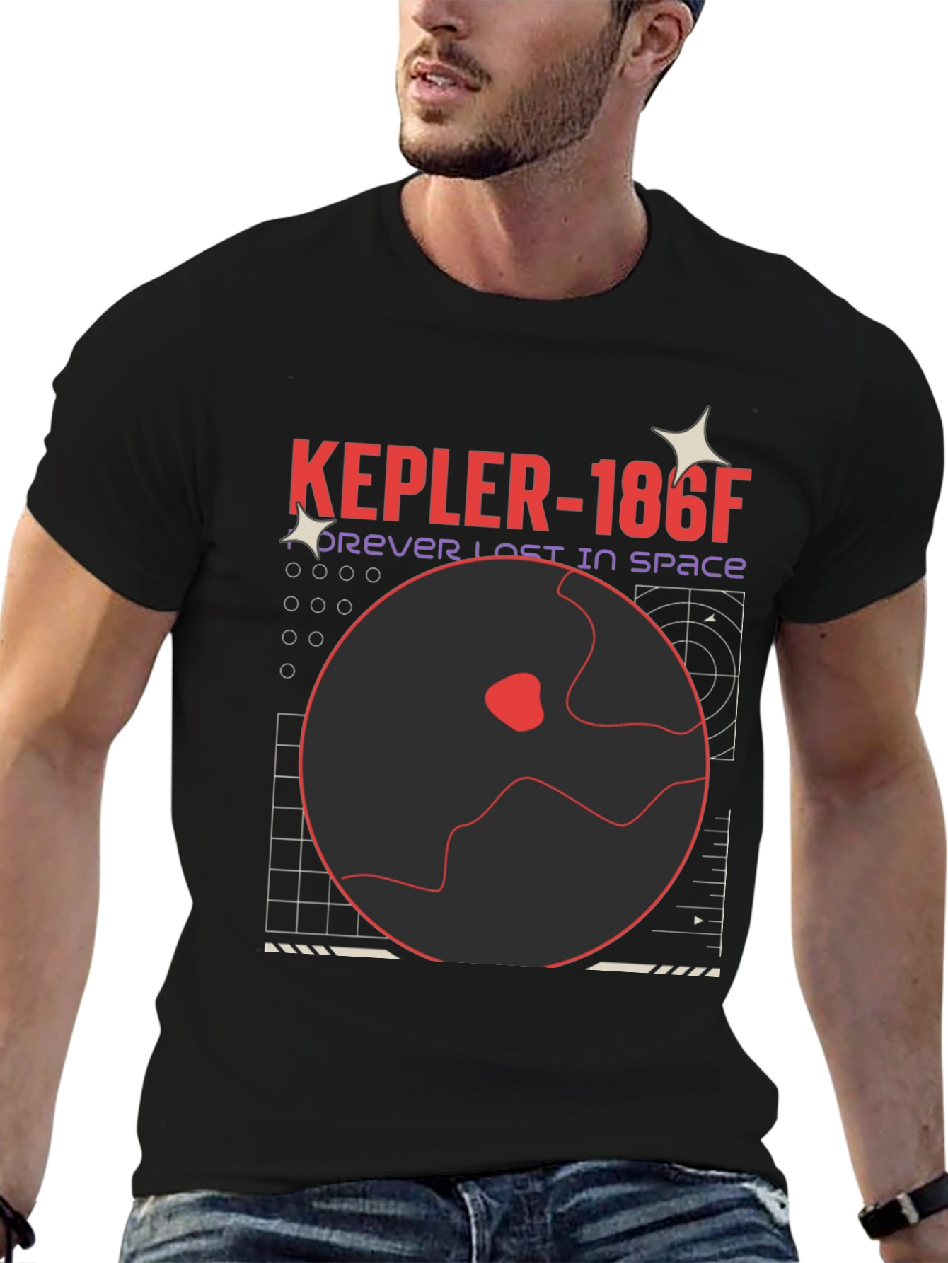 Kepler-186f Planet Graphic T-Shirt