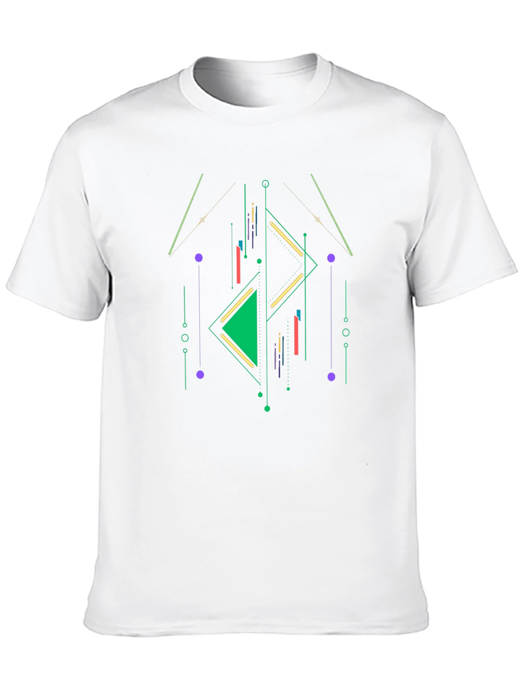 Geometric Design Tee - Modern Graphic Shirt