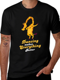 Dancing Giraffe Graphic Tee - Makes Everything Better