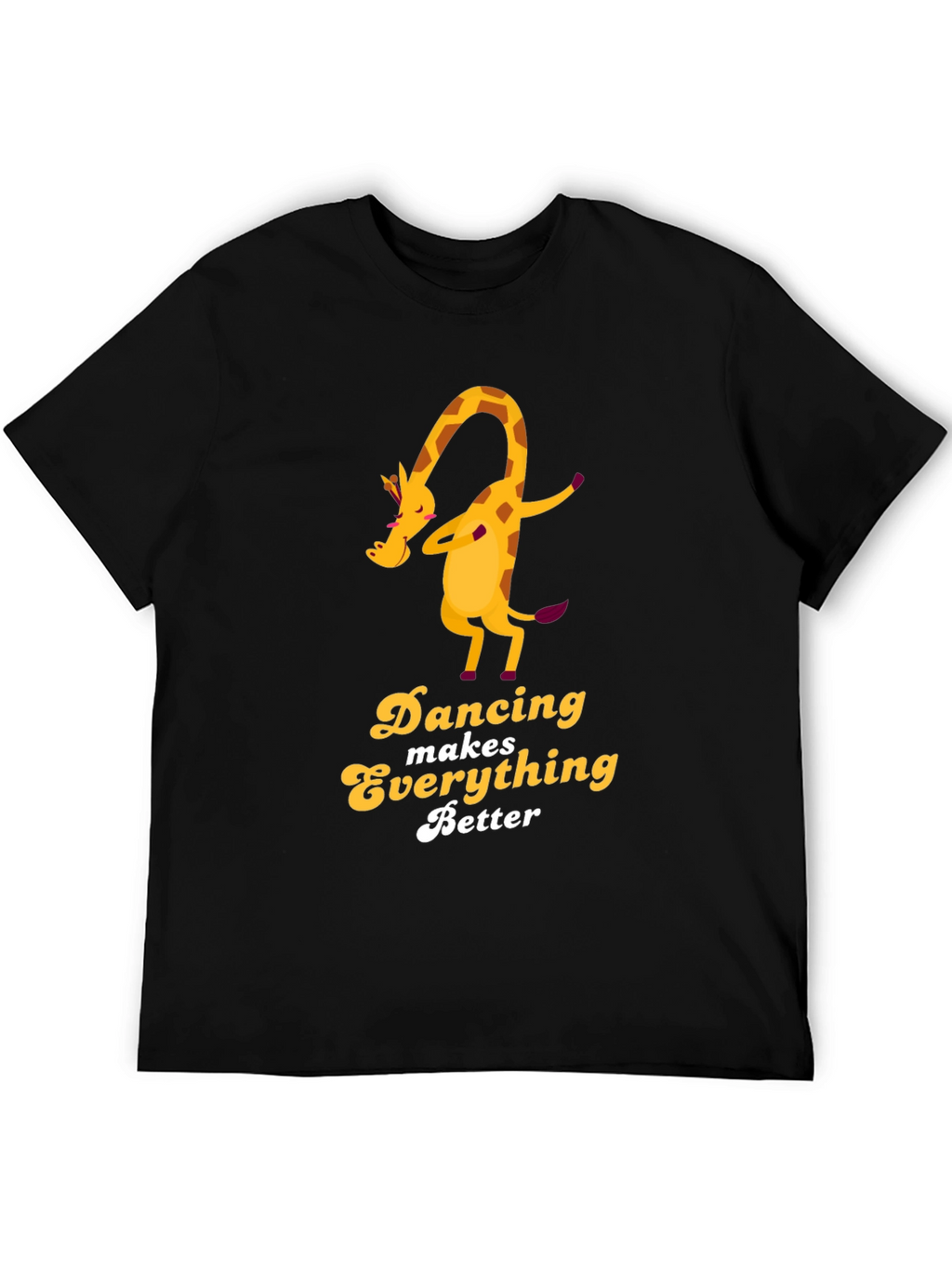 Dancing Giraffe Graphic Tee - Makes Everything Better