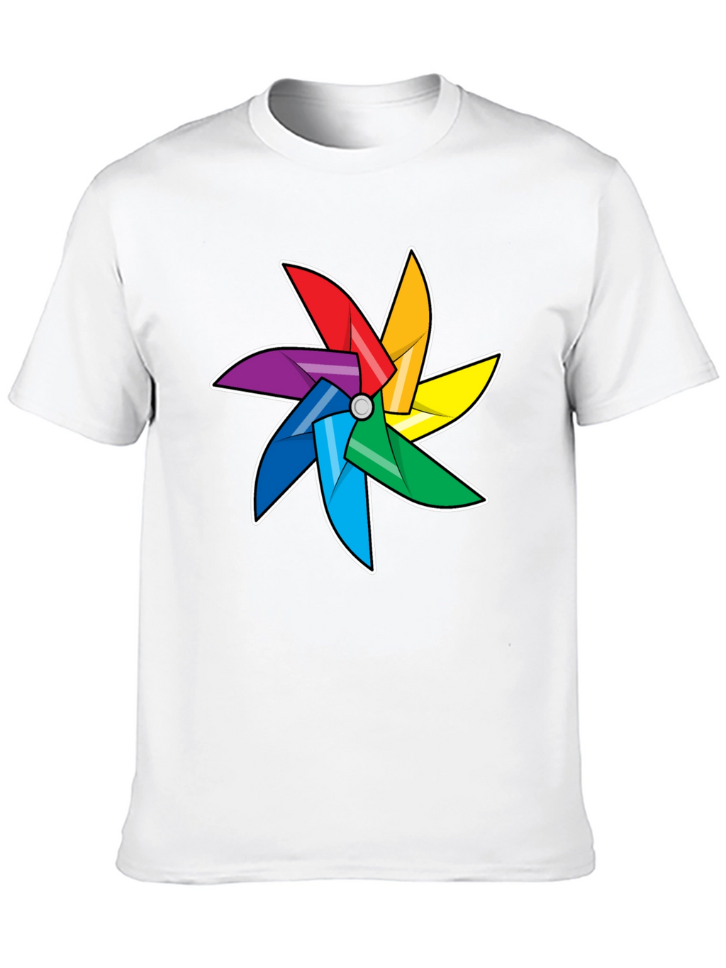 Rainbow Pinwheel Graphic Tee - Unisex