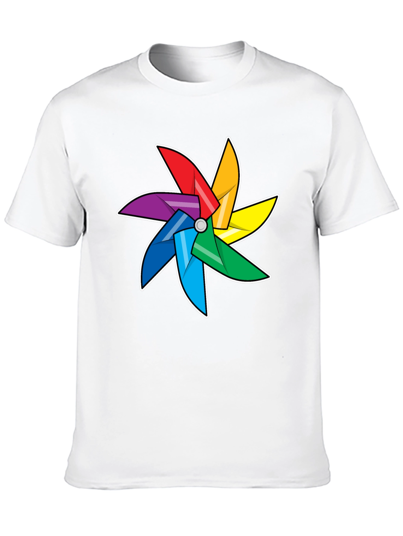 Rainbow Pinwheel Graphic Tee - Unisex