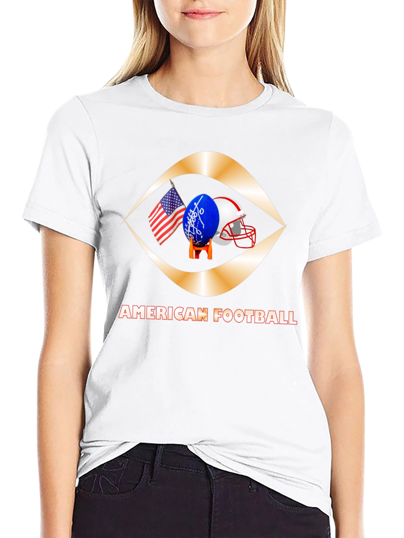 American Football Graphic T-Shirt
