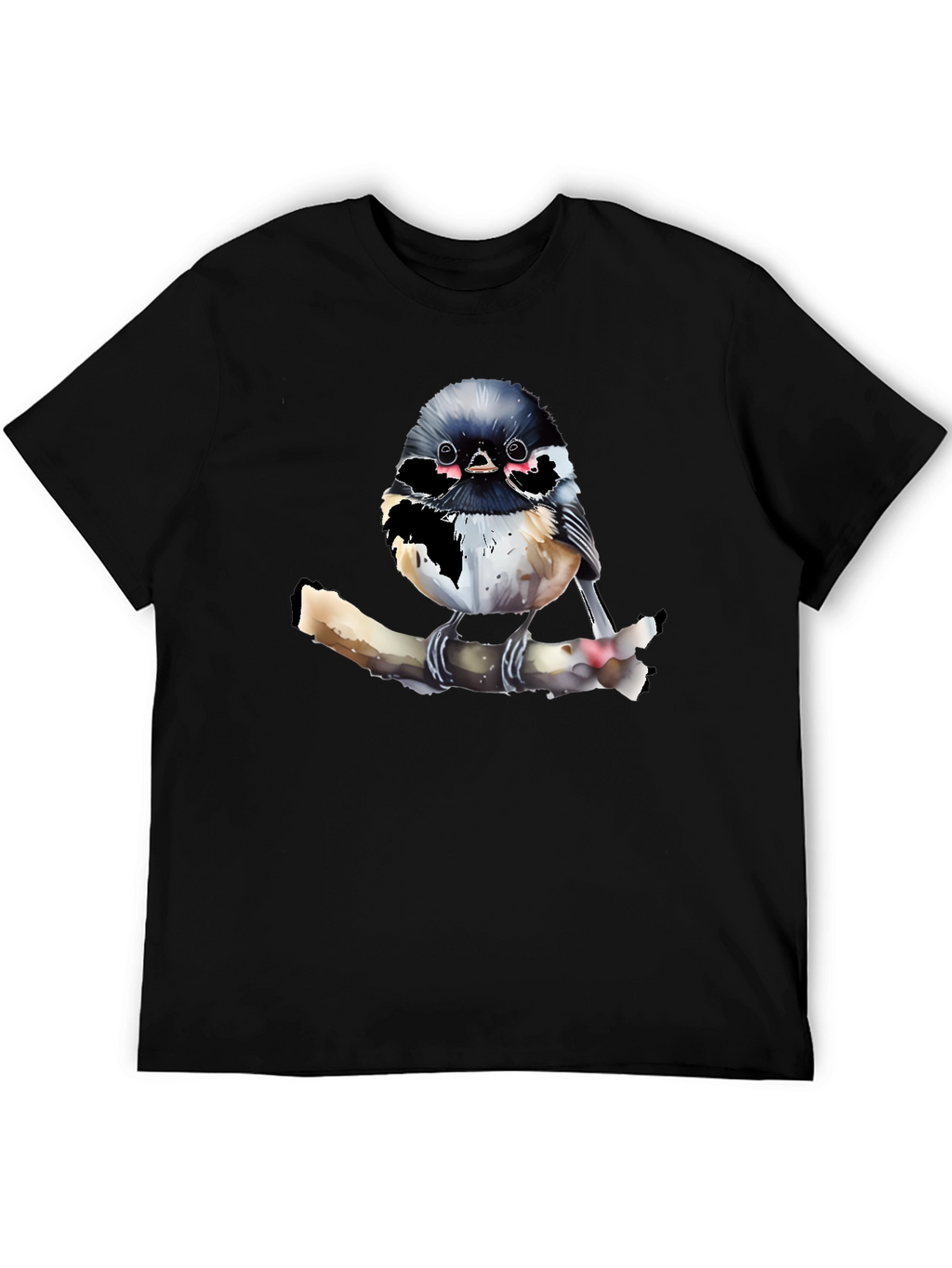 Chickadee Bird Graphic T-Shirt