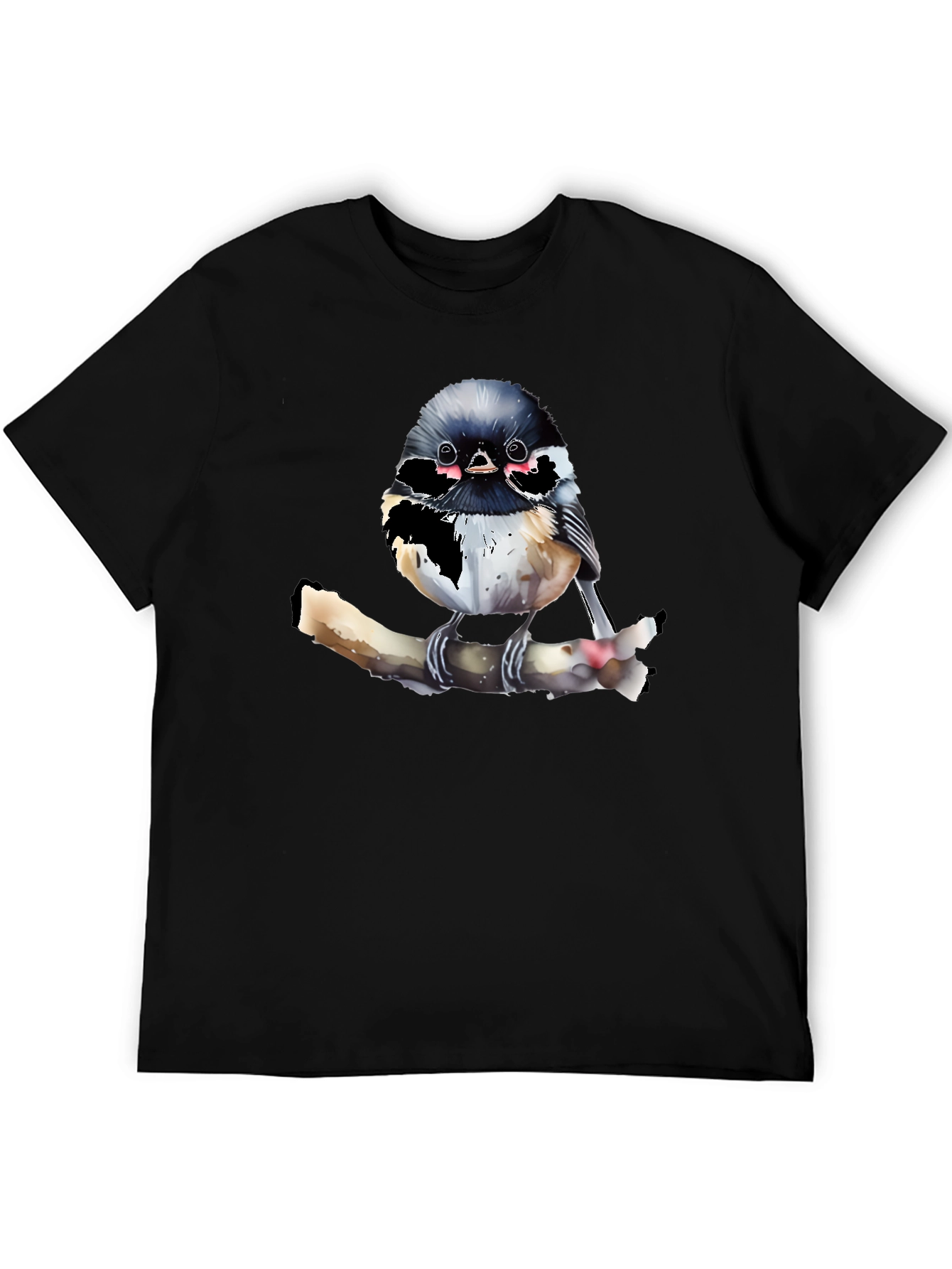 Chickadee Bird Graphic T-Shirt