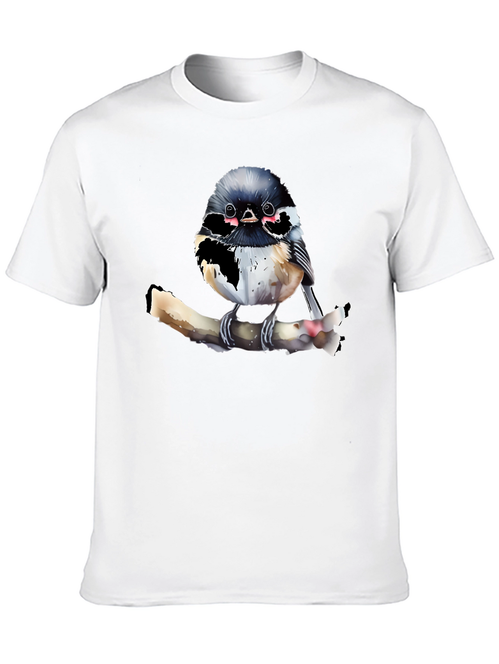 Chickadee Bird Graphic T-Shirt