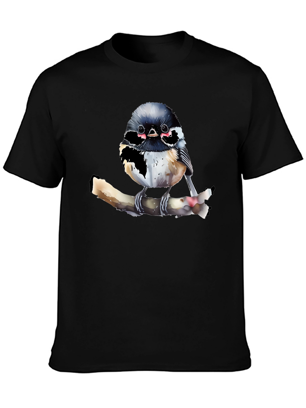 Chickadee Bird Graphic T-Shirt