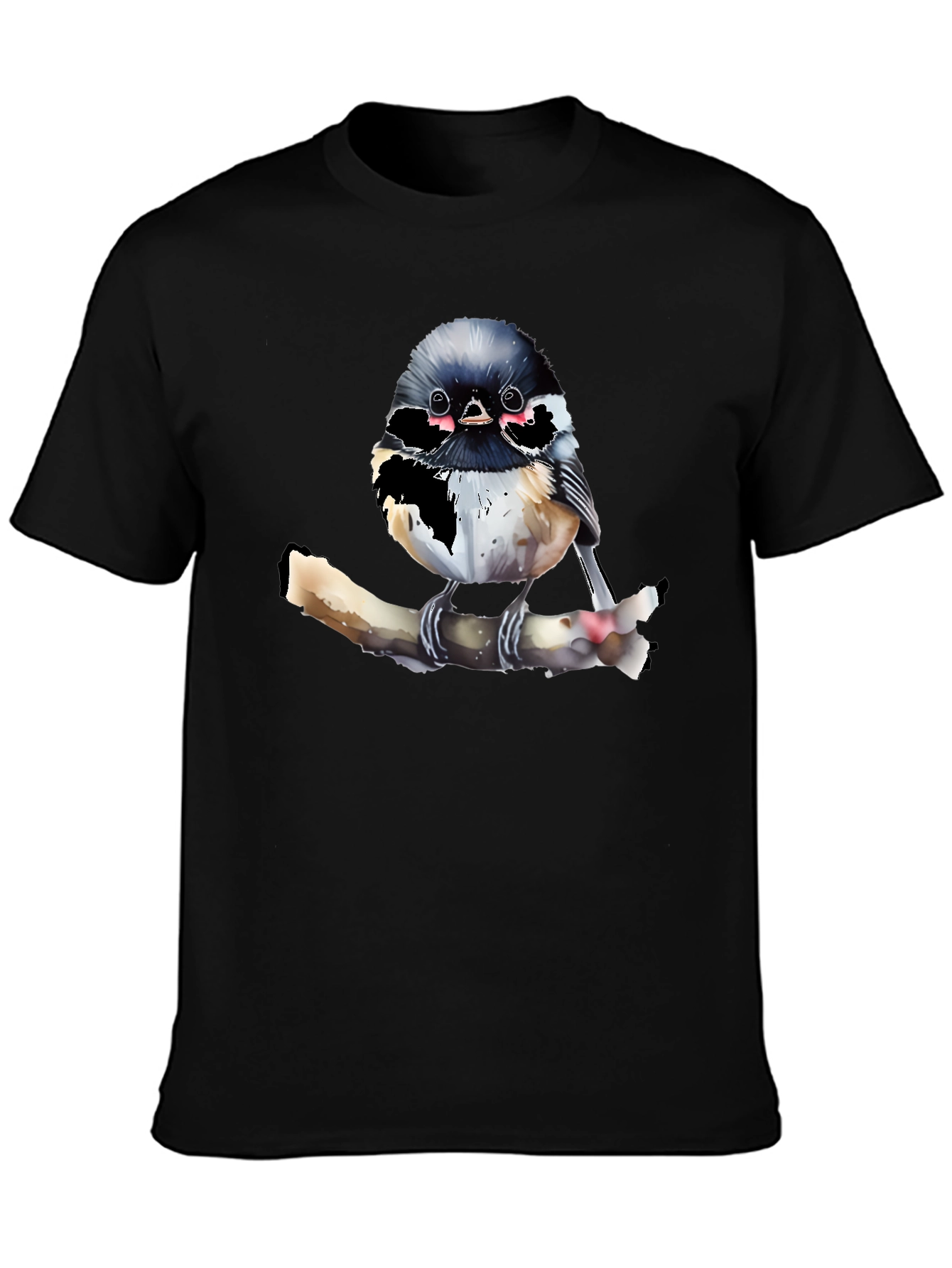 Chickadee Bird Graphic T-Shirt
