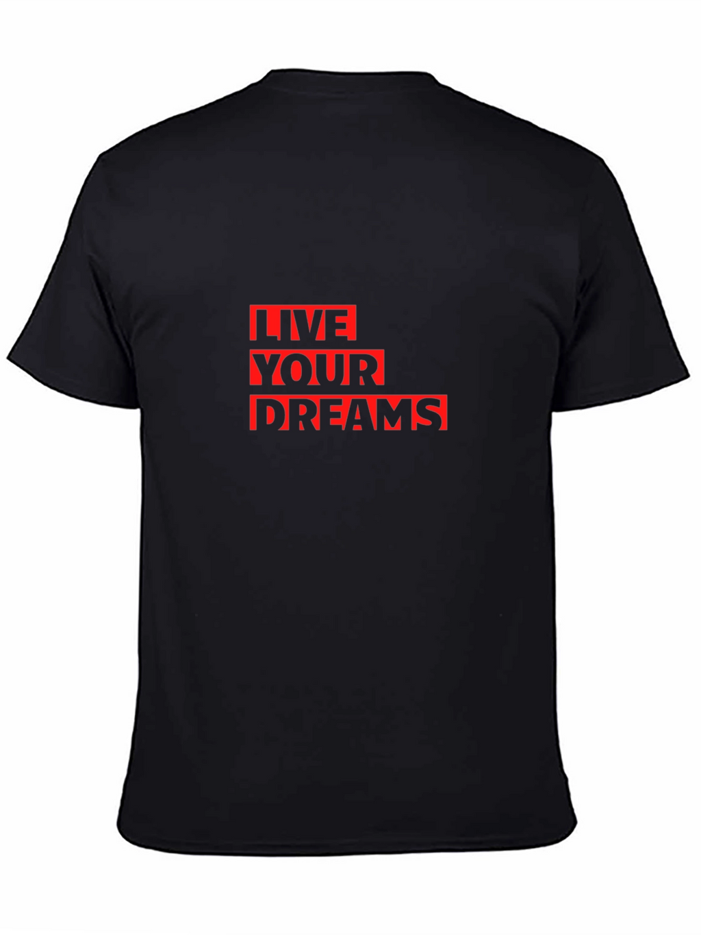 Live Your Dreams Graphic Tee - Stylish Black T-Shirt