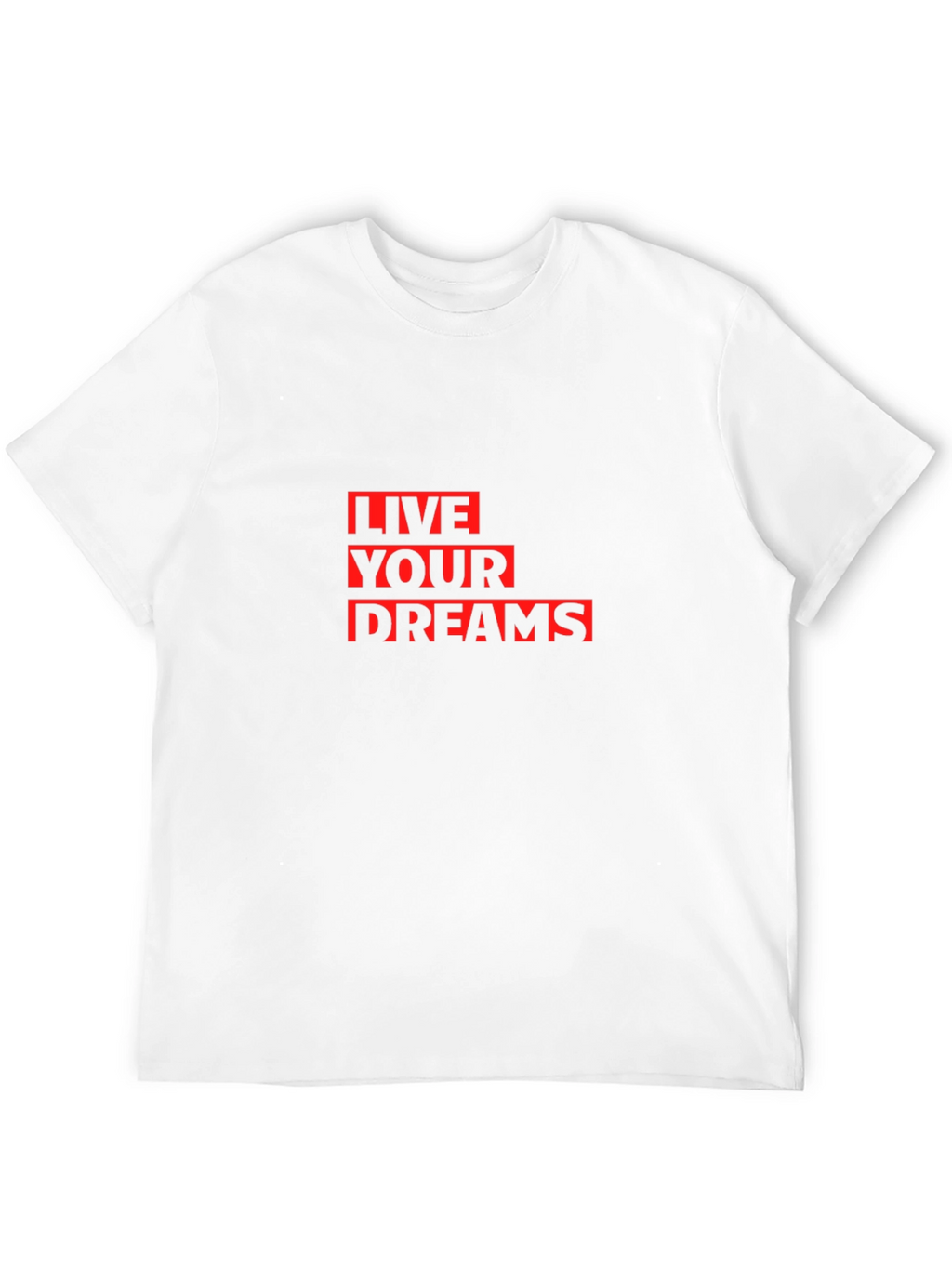 Live Your Dreams Graphic Tee - Stylish Black T-Shirt