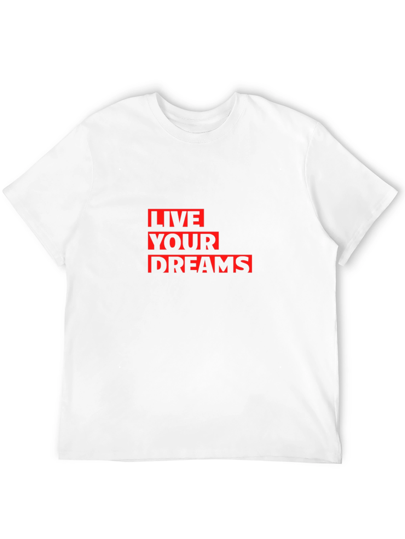 Live Your Dreams Graphic Tee - Stylish Black T-Shirt