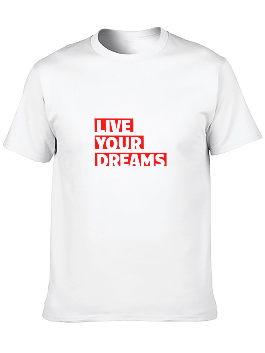 Live Your Dreams Graphic Tee - Stylish Black T-Shirt