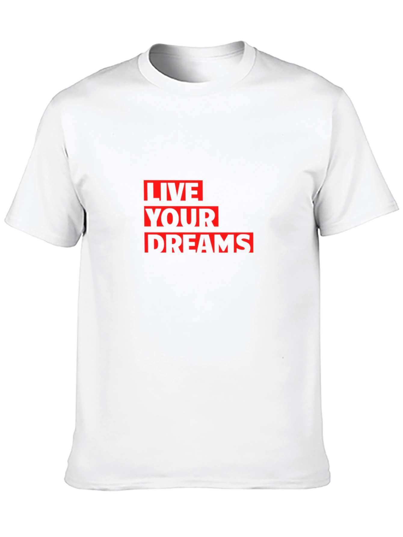 Live Your Dreams Graphic Tee - Stylish Black T-Shirt