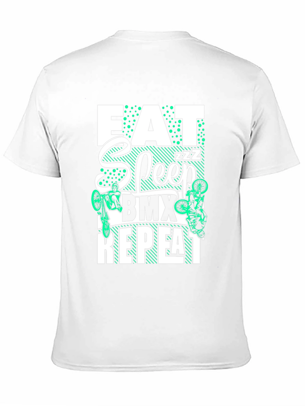 Eat Sleep BMX Repeat T-Shirt - Black Graphic Tee